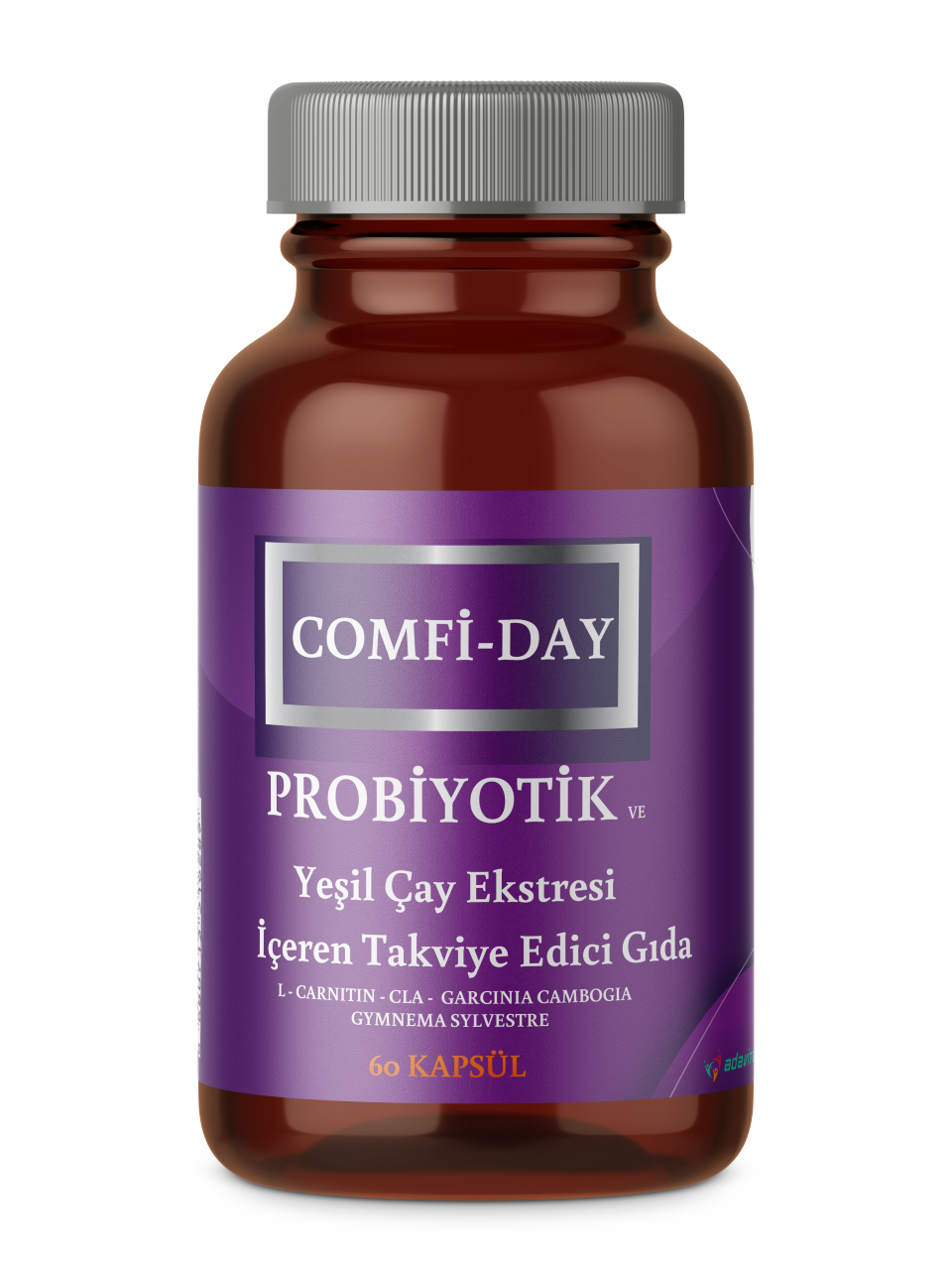 Comfi-Day Probiyotik ve Yeşil Çay Ekstresi İçeren Takviye Edici Gıda 60 Kapsül