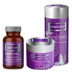COMFI-DAY FORM SET  -Comfi-Day 60 Kapsül + Comfi-Day Bitkisel Form Çay + Detox Suyu