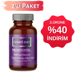 Comfi-Day 2 Adet Probiyotikli ve Yeşil Çay Ekstreli Kapsül